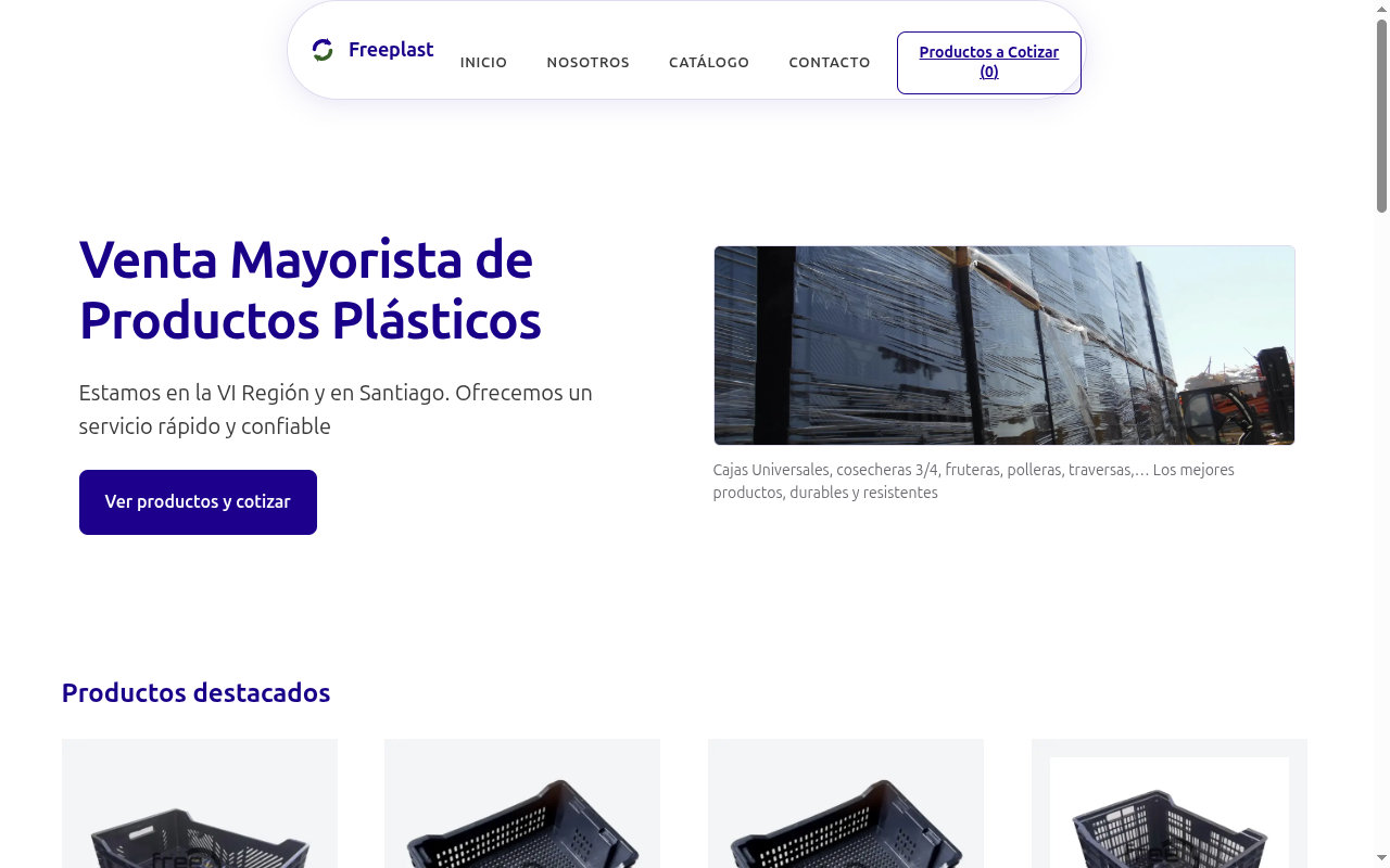 Vista previa del sitio WordPress implementado